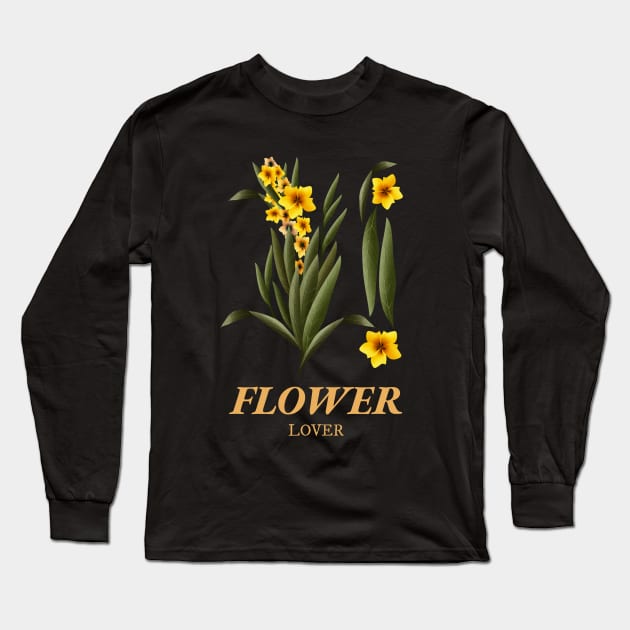 Flower Lover Long Sleeve T-Shirt by TeeAvery